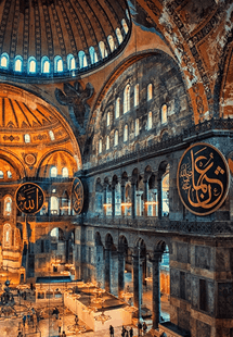  the Aya Sofya (Hagia Sophia museum) 